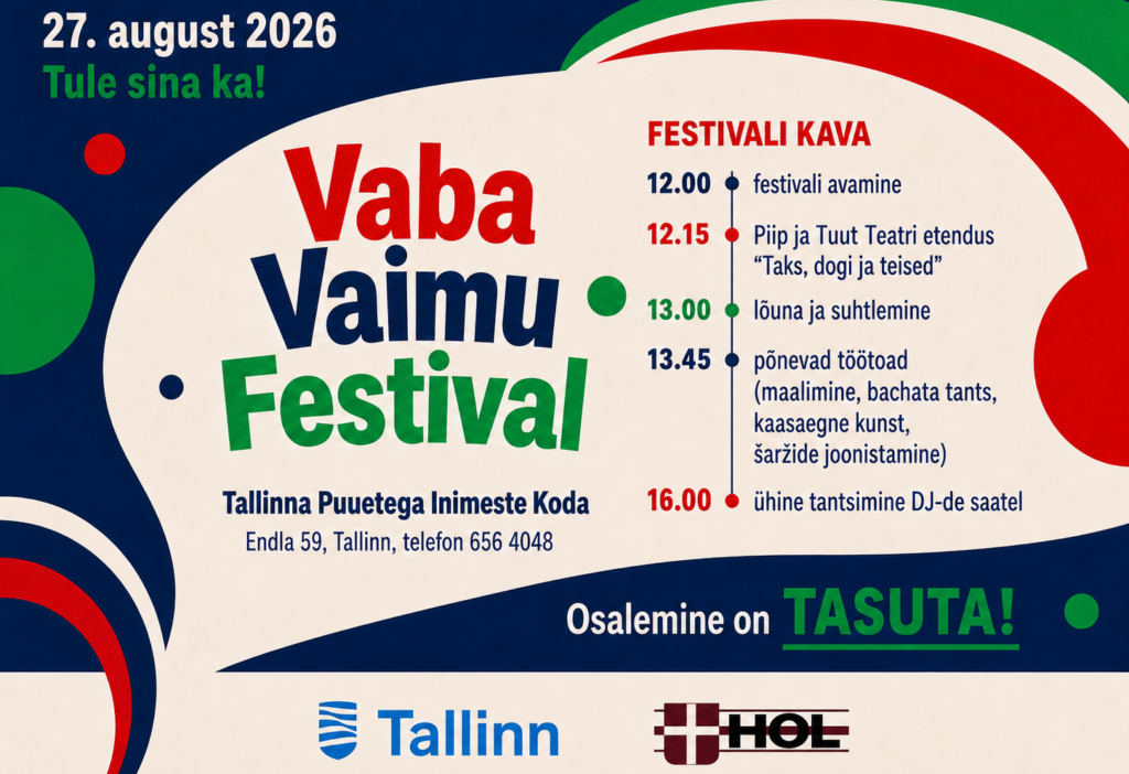 Festivali plakat, millel on ajakava