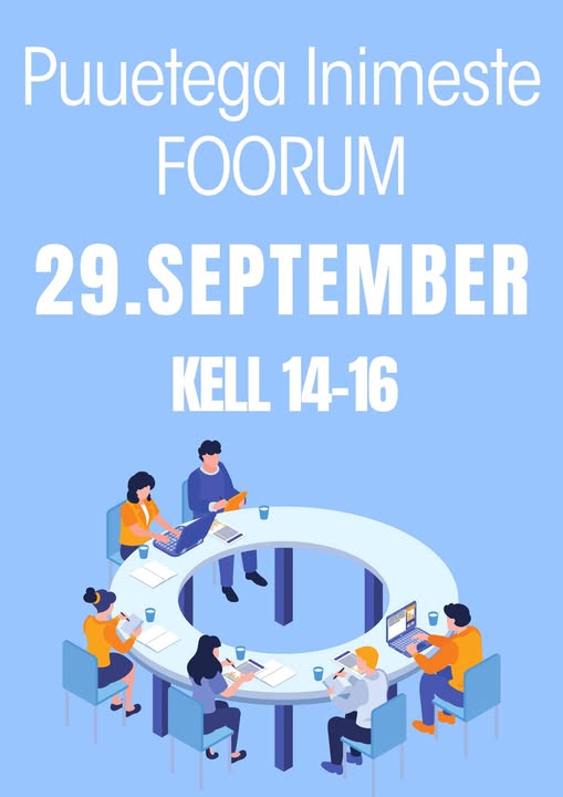 Puuetega Inimeste Foorumi plakat